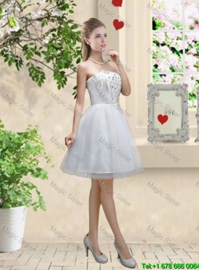 Sophisticated Appliques White Dama Dresses with Mini Length