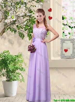 Popular Laced and Bowknot Dama Dresses with Empire