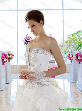 Gorgeous Sweetheart 2016 A Line Beaded Wedding Dresses