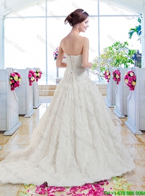Best Selling Sweetheart Beaded Wedding Gowns for Garden