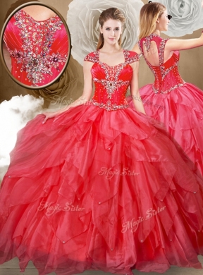 Hot Sale Sweetheart Beading and Red Quinceanera Dresses