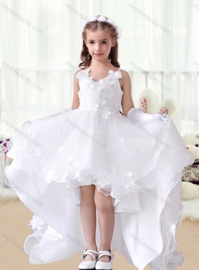 little girl white pageant dresses