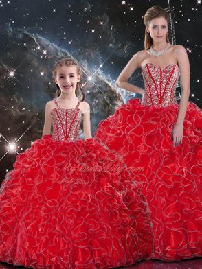 Floor Length Ball Gowns Sleeveless Wine Red Quinceanera Dresses Lace Up