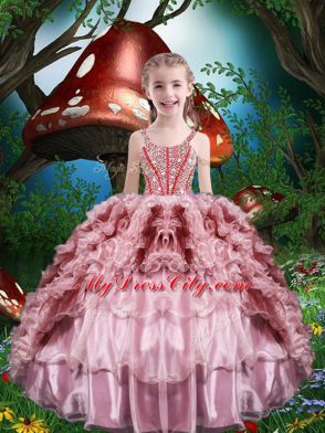 Sweetheart Sleeveless Lace Up Vestidos de Quinceanera Multi-color Organza