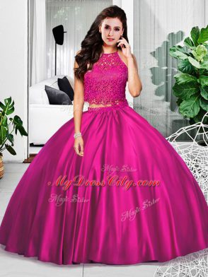 Most Popular Halter Top Sleeveless Taffeta 15th Birthday Dress Lace and Ruching Zipper