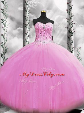 Fitting Floor Length Ball Gowns Sleeveless Lilac Quinceanera Dresses Lace Up