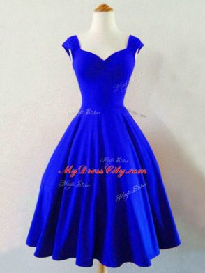 Spectacular Sleeveless Ruching Lace Up Quinceanera Dama Dress