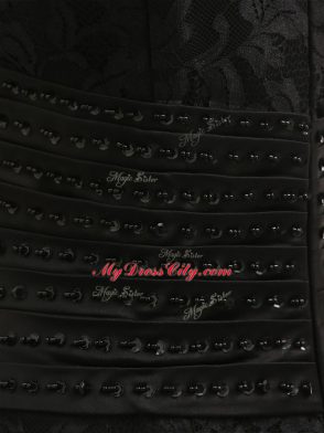 Delicate Black Mother Dresses Lace Sleeveless Lace and Appliques