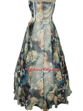 Multi-color Prom Dress Prom and Military Ball and Beach with Ruching Sweetheart Sleeveless Zipper