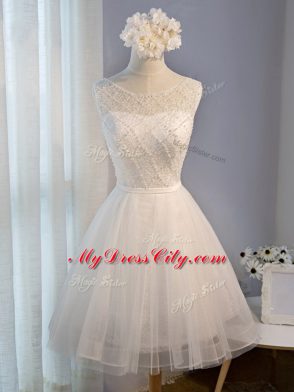 Sleeveless Beading and Belt Zipper Dress for Prom