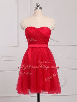 Cheap Sleeveless Ruching Zipper Court Dresses for Sweet 16