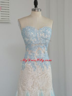 Multi-color Zipper Sweetheart Appliques Prom Dresses Tulle Sleeveless