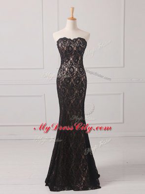 Decent Sleeveless Zipper Floor Length Lace Mother of Bride Dresses