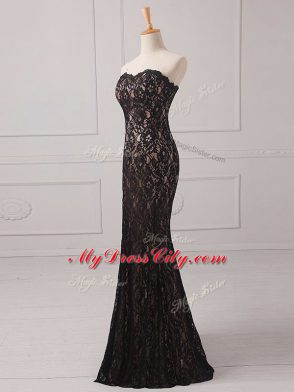 Decent Sleeveless Zipper Floor Length Lace Mother of Bride Dresses