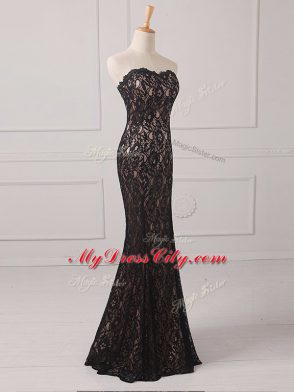 Decent Sleeveless Zipper Floor Length Lace Mother of Bride Dresses