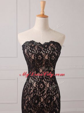Decent Sleeveless Zipper Floor Length Lace Mother of Bride Dresses