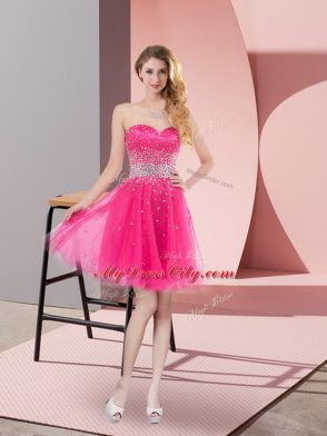 Sleeveless Beading Lace Up Club Wear