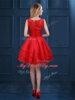 Fashionable Purple Sleeveless Tulle Zipper Wedding Guest Dresses for Prom and Party