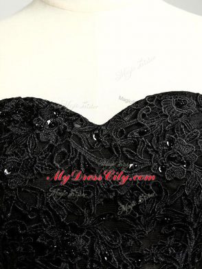 Sleeveless Beading and Appliques Lace Up