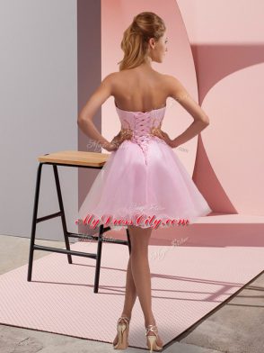 Spectacular Sleeveless Zipper Mini Length Beading and Ruching Homecoming Dress