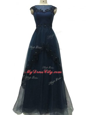 Great Sleeveless Lace and Appliques Zipper Mother of Bride Dresses