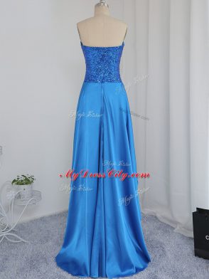 Sleeveless Beading Zipper Homecoming Dress