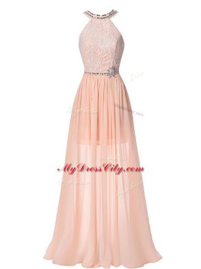 Flirting Sleeveless Beading Backless Evening Wear