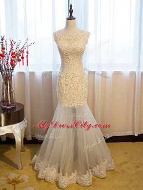 Scoop Sleeveless Side Zipper Evening Wear Eggplant Purple Tulle