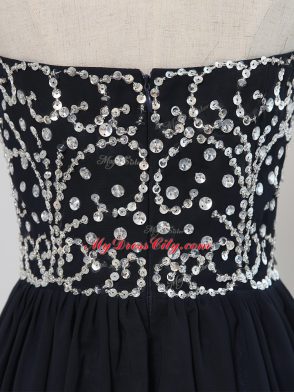 Fantastic Sleeveless Beading Zipper Prom Homecoming Dress