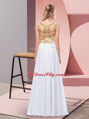 Sleeveless Appliques Zipper