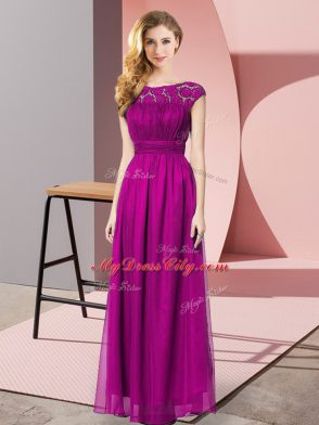 Tulle Sleeveless Floor Length Prom Dress and Lace