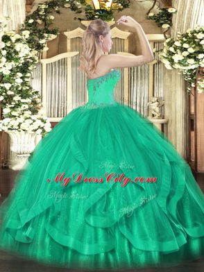 Extravagant Floor Length Ball Gowns Sleeveless Brown Vestidos de Quinceanera Lace Up