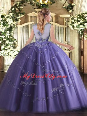 Vintage Sleeveless Zipper Floor Length Beading Quinceanera Dresses