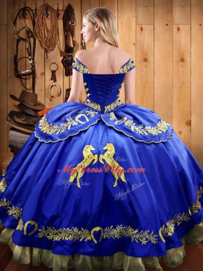 Great Eggplant Purple 15th Birthday Dress Sweet 16 and Quinceanera with Beading and Embroidery Off The Shoulder Sleeveless Lace Up
