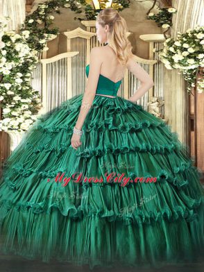 Best Purple Sleeveless Organza Zipper Sweet 16 Dress for Military Ball and Sweet 16 and Quinceanera