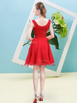 Clearance Blue Asymmetric Zipper Ruching Dama Dress for Quinceanera Sleeveless