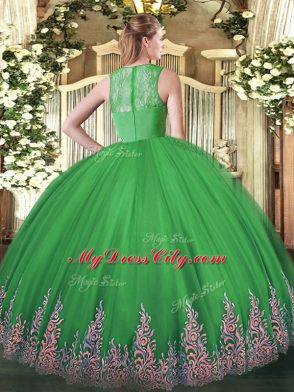 Top Selling Olive Green Straps Zipper Beading and Appliques 15th Birthday Dress Sleeveless