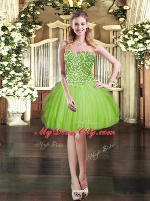 Three Pieces Quinceanera Gown Sweetheart Organza Sleeveless Floor Length Lace Up