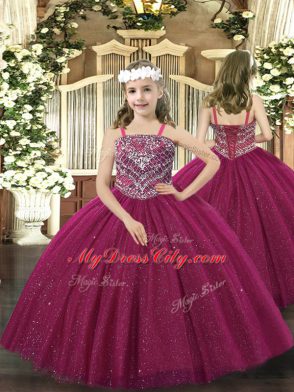 Floor Length Lace Up Vestidos de Quinceanera Burgundy for Military Ball and Sweet 16 and Quinceanera with Beading
