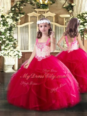 Adorable Sleeveless Beading and Ruffles Lace Up Quinceanera Dresses