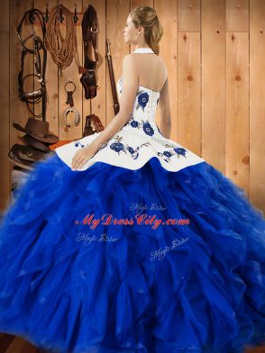 Green Sleeveless Satin and Organza Lace Up Sweet 16 Quinceanera Dress for Military Ball and Sweet 16 and Quinceanera
