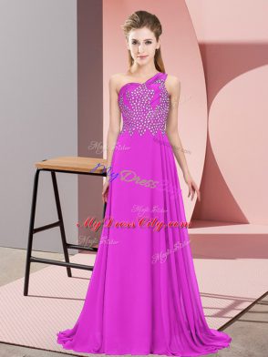 Fabulous Sleeveless Beading Side Zipper Evening Dress