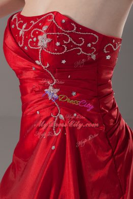 Custom Fit Sleeveless Lace Up Floor Length Beading Sweet 16 Dress