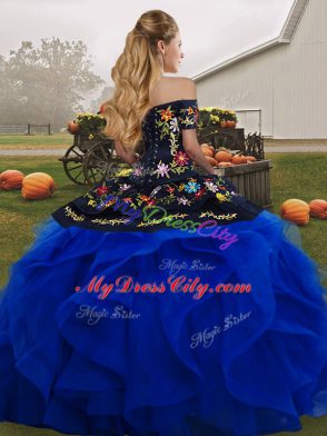 Simple Off The Shoulder Sleeveless Lace Up Quinceanera Dress Yellow Green Tulle