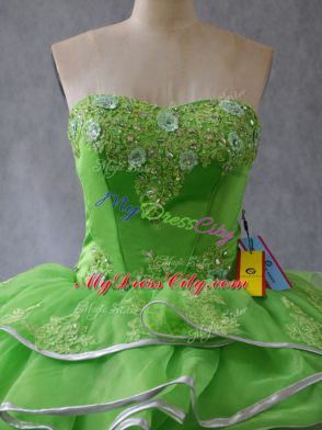 Brush Train Ball Gowns Ball Gown Prom Dress Sweetheart Tulle Sleeveless Lace Up