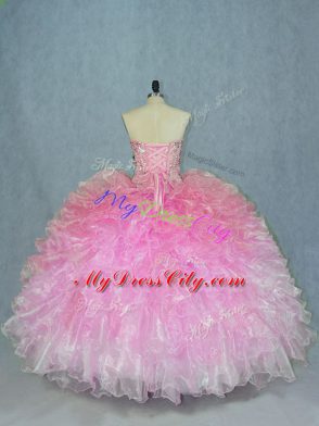 Adorable Floor Length Ball Gowns Sleeveless Multi-color Quince Ball Gowns Lace Up