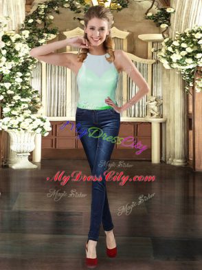 Multi-color Quinceanera Dresses Military Ball and Sweet 16 and Quinceanera with Ruffles High-neck Sleeveless Backless