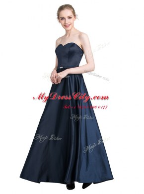 Attractive Beading Prom Dress Black Zipper Sleeveless Floor Length