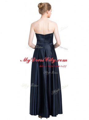 Attractive Beading Prom Dress Black Zipper Sleeveless Floor Length