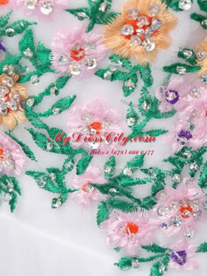 Mini Length White Homecoming Dress Scoop Sleeveless Zipper